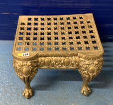Brass hearth stool