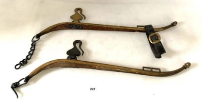 Pair of brass harnesses