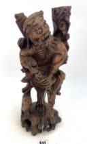 Carved Chinese wooden figure