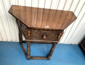 Carved hall table