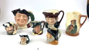 Assorted toby jugs