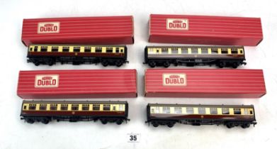 4 Hornby coaches