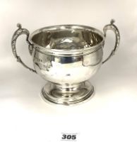 Silver trophy bowl