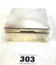 Silver cigarette box