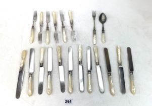 Pearl handled cutlery