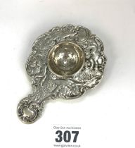 Silver tea strainer