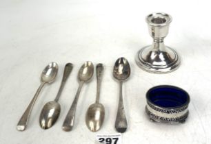 Assorted silver items