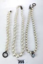 Pearl necklaces