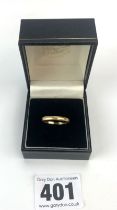 9k gold wedding band