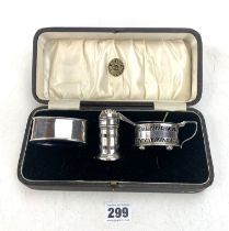 Silver cruet set