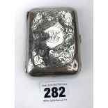 Silver cigarette case