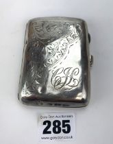 Silver cigarette case