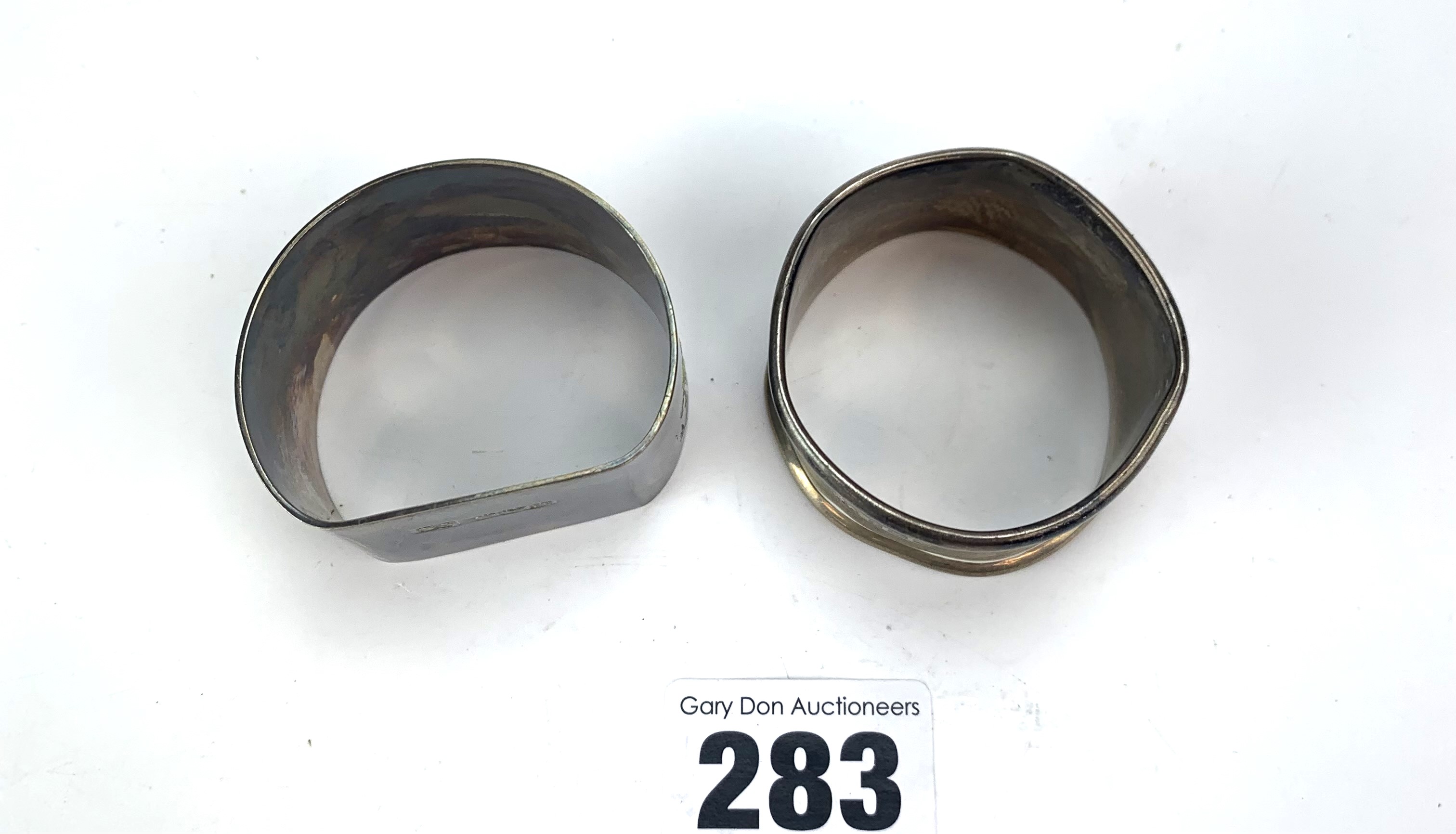 2 silver napkin rings - Image 3 of 3