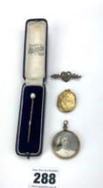 2 lockets & 2 pins