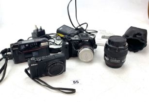 3 cameras & lens
