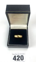 22k gold wedding band