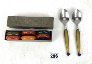 Retro napkin rings & WMF spoons