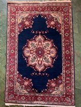Blue/red/cream rug