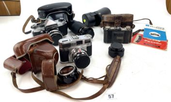 3 cameras & 2 lenses