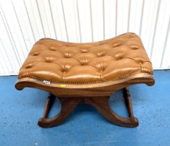 Leather top stool