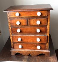 Miniature chest of drawers