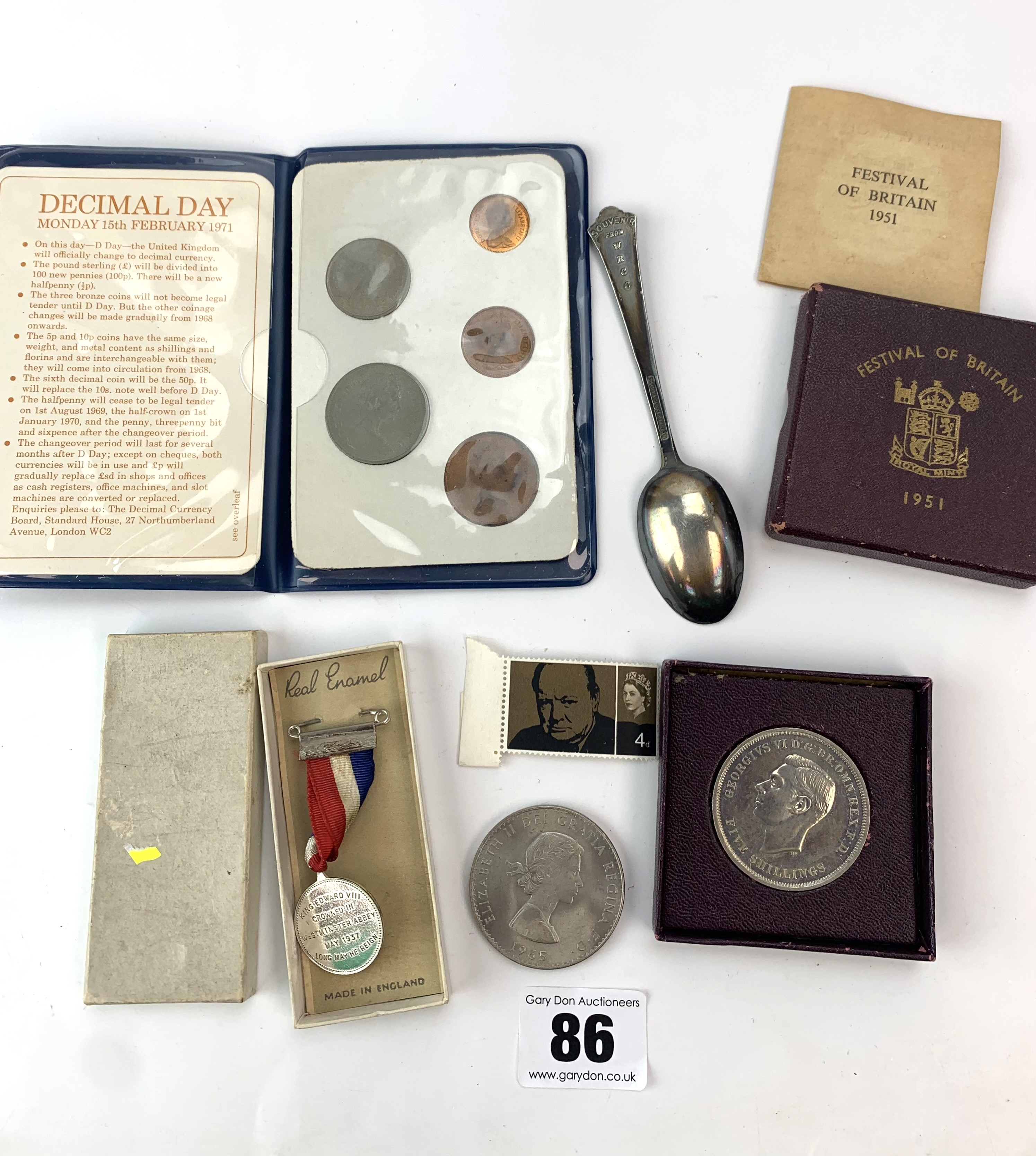 UK commemorative coins & medal - Image 2 of 2