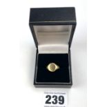 9k gold signet ring