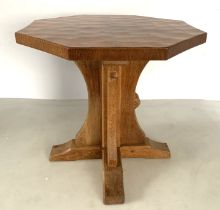 Mouseman octagonal table