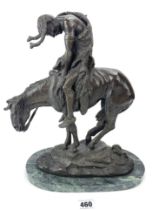 Bronze horse & rider by Fraser
