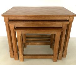 Mouseman nest of tables