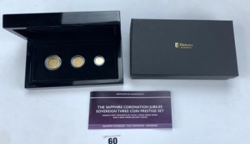 Sapphire Jubilee sovereign set