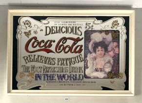 Coca Cola advertising mirror