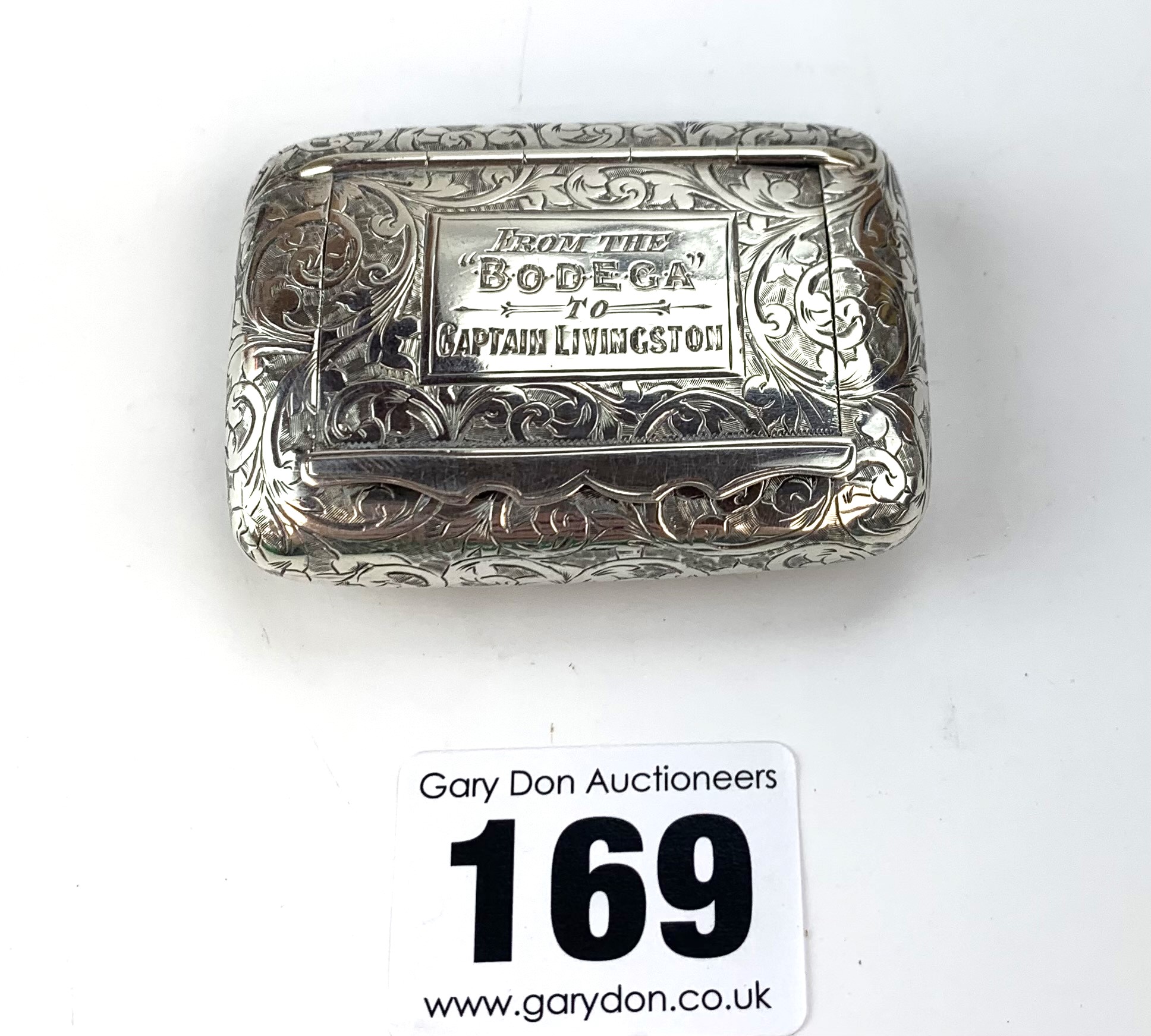 Silver snuff box