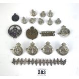 Assorted military badges