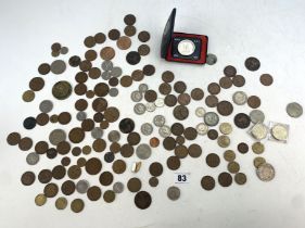 Assorted UK & world coins