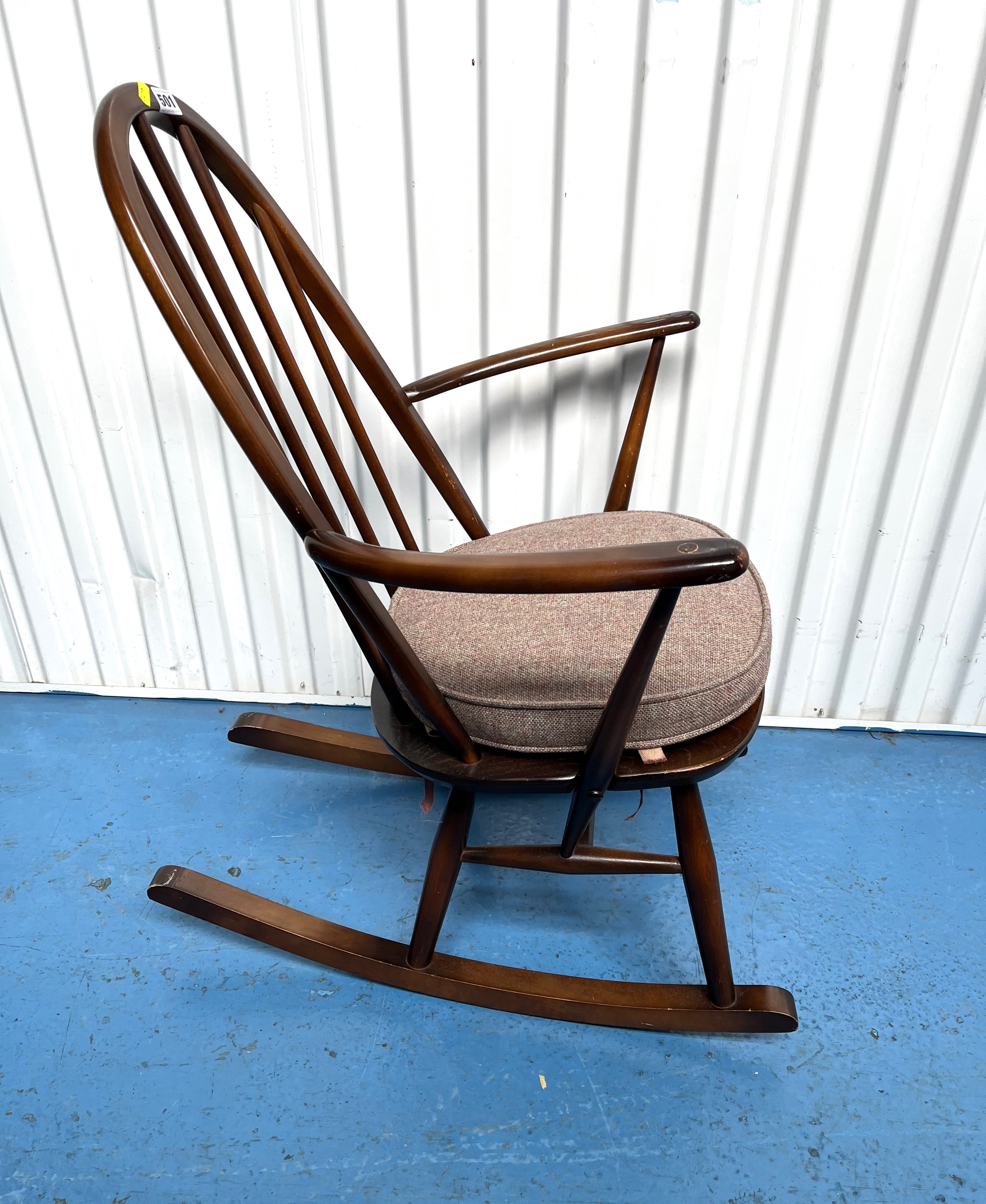 Ercol style rocking chair - Image 6 of 6
