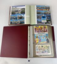 2 postcard albums