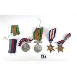4 WW2 medals