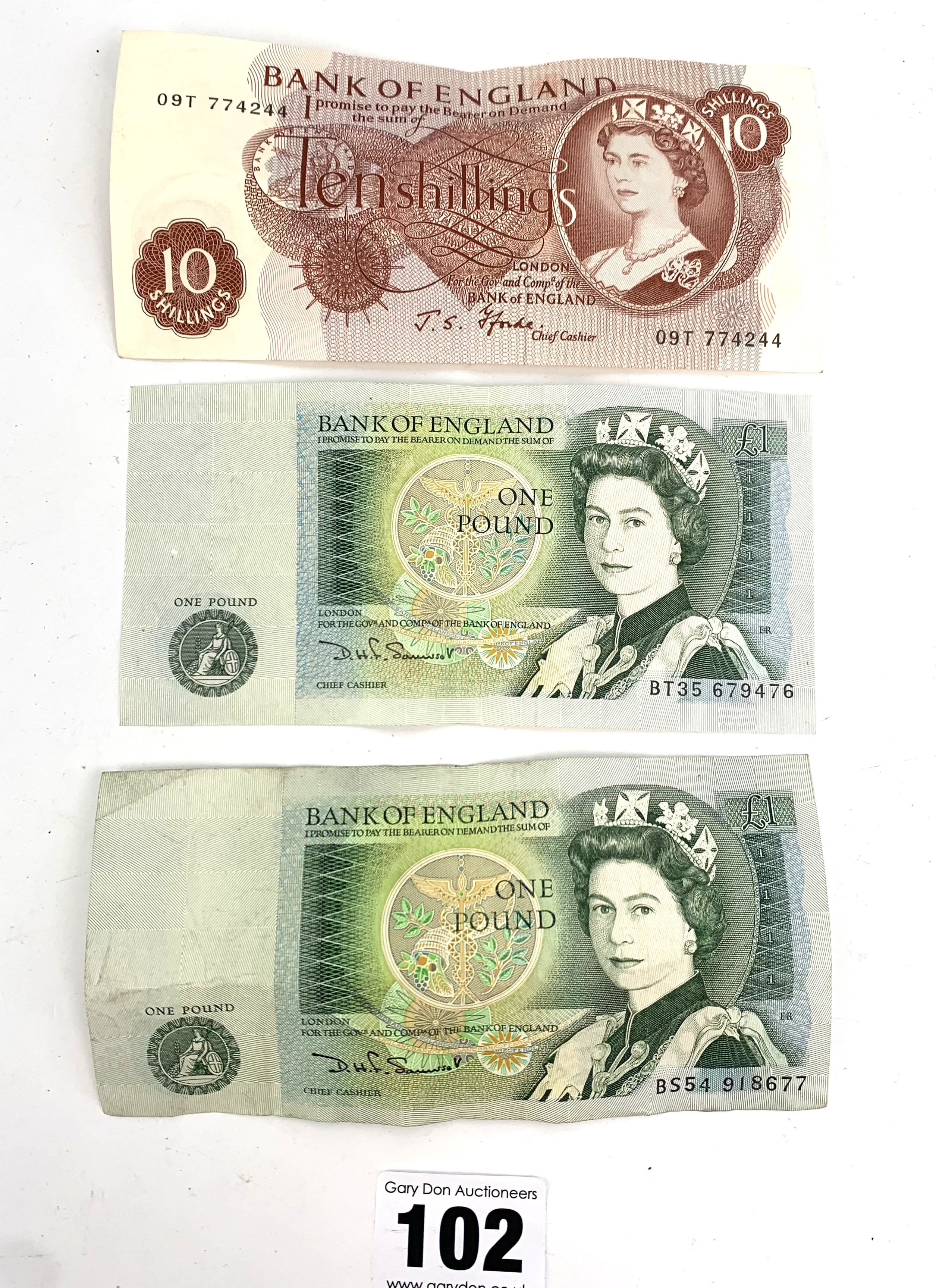 UK banknotes