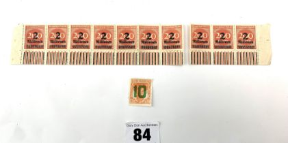 German 1923 mint stamps