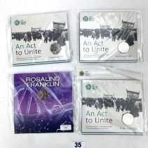 4 x 50p mint coin packs