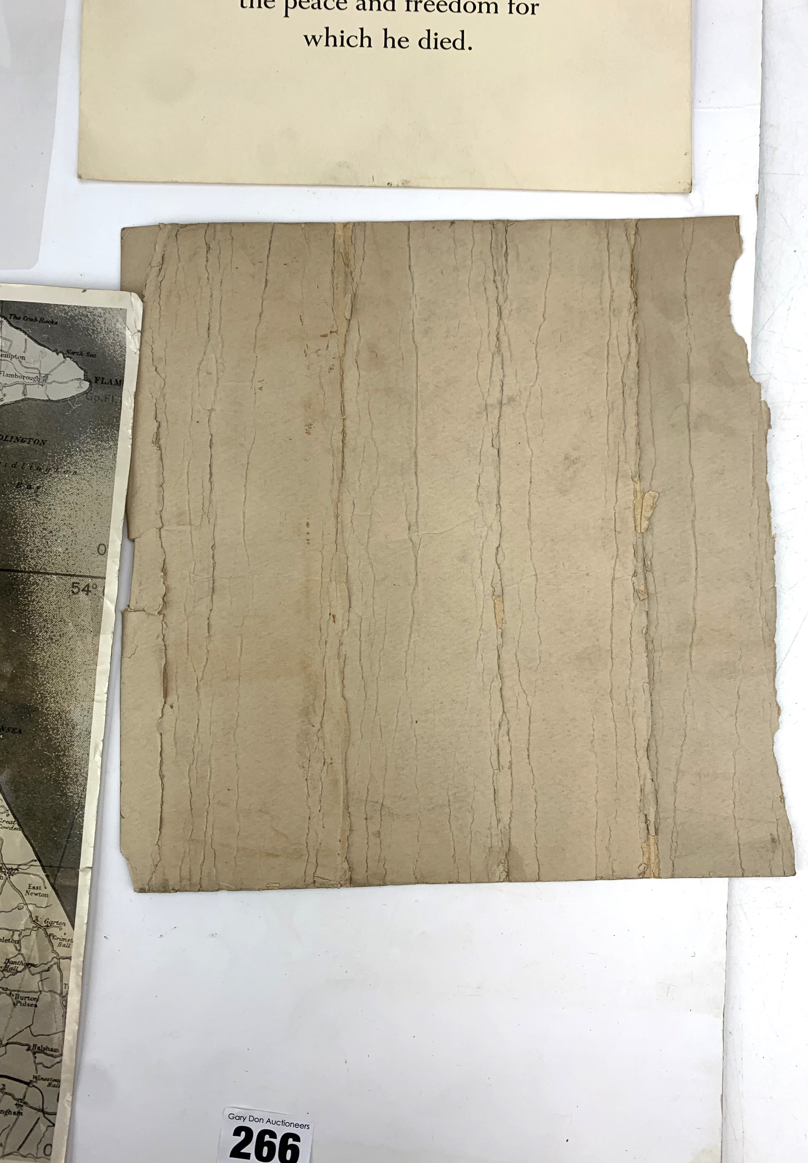 WW2 memorial scroll and paperwork - Image 3 of 5