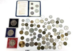 Assorted UK and world coins