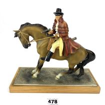 Painted spelter highwayman cigar lighter