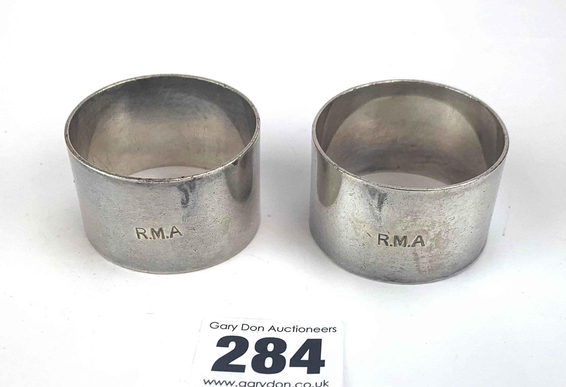 2 Royal Military Academy napkin rings