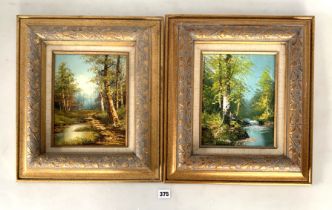 2 modern oil paintings