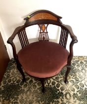 Inlaid corner chair