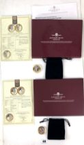 2 Churchill commemorative coins