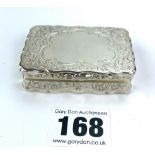 Silver snuff box