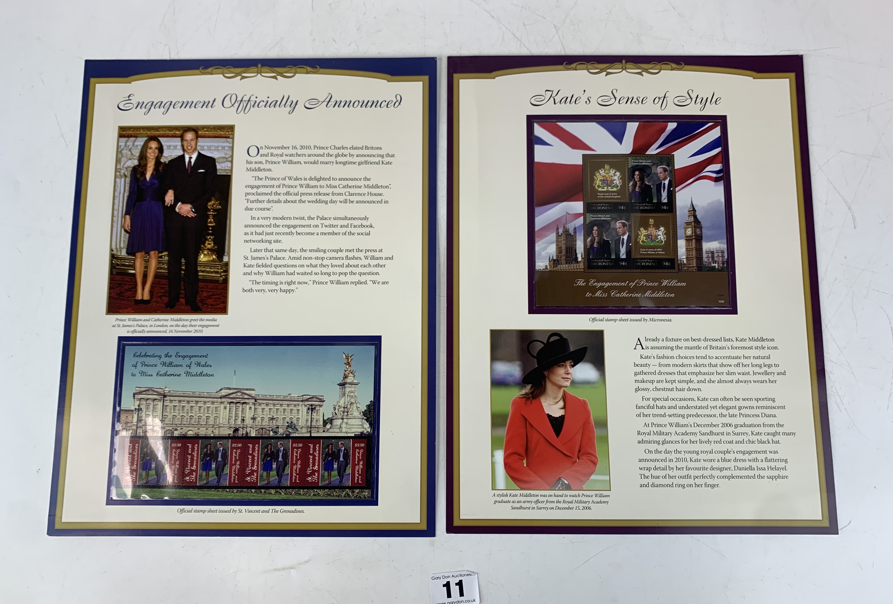 William & Kate royal stamps - Image 4 of 4